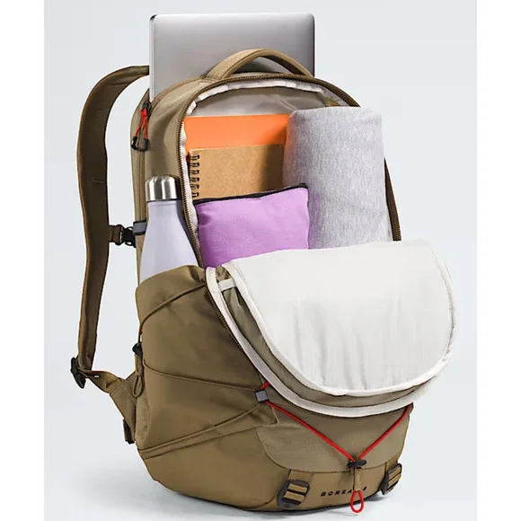 The North Face Borealis Backpack Cedar-Lava Red FlexVent Hiking Travel Pack - Picture 4 of 5